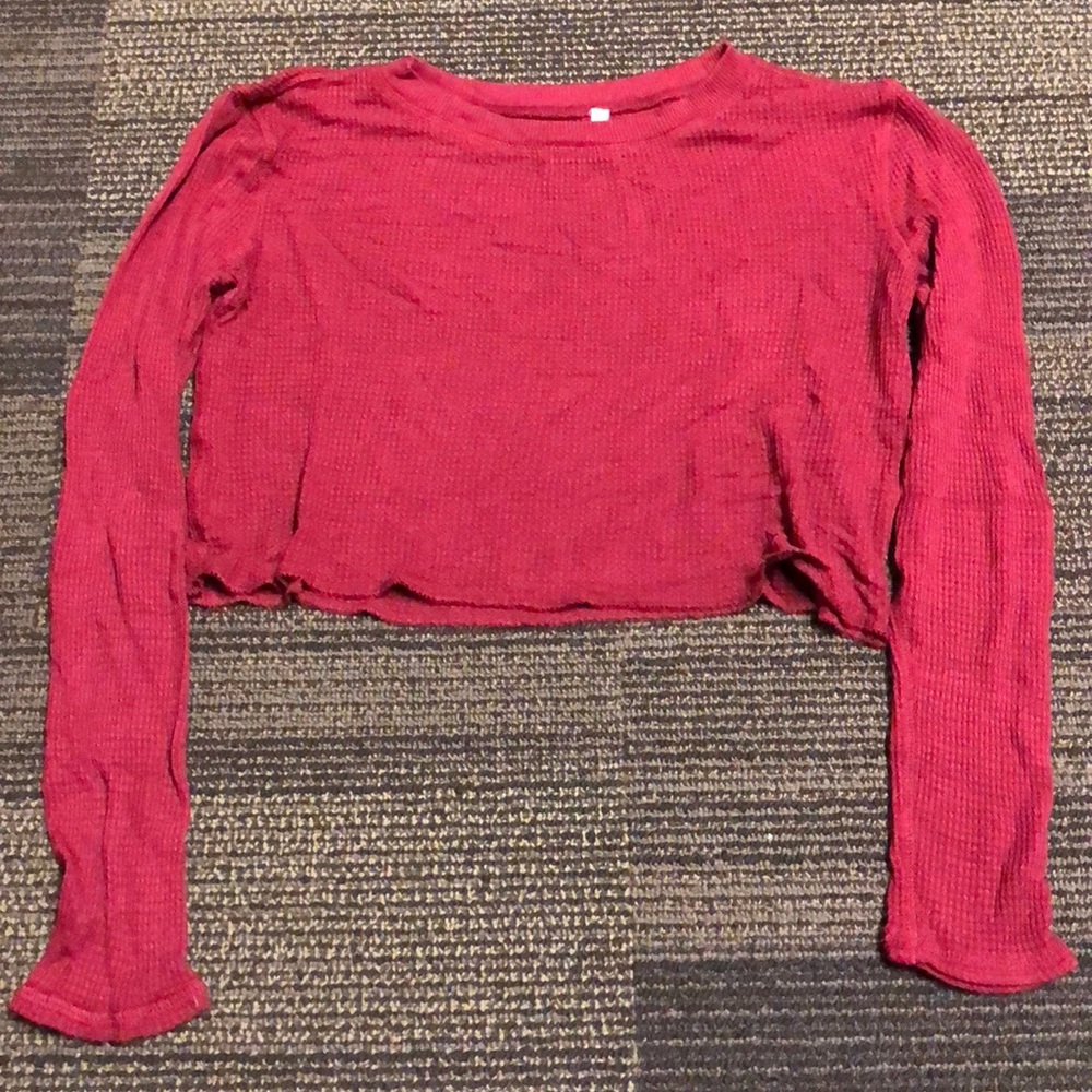 PacSun We to Me Cropped Long Sleeve